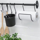 Ikea hultarp Szyna, czarny, 60 cm reling kuchenny, drążek do zawieszania akcesoriów i przyborów kuchennych, montaż