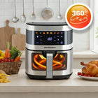 Frytkownica beztłuszczowa XL AIR fryer duża frytownica 9,1l berdsen 1700W czarny