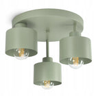 Lampa sufitowa Plafon Żyrandol Oliwkowy Zielony Szałwia 3xE27 382-E3 SPOT oprawa metalowa do salonu, kuchni i jadalni