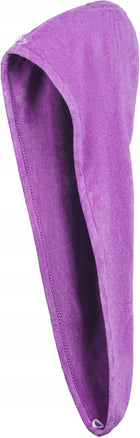 Ręcznik turban na głowę mokre włosy AQUA SPEED Head Towel 09 osuszacz głowy z mikrofibry, fioletowy, 25 x 65 cm
