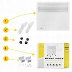 Grzejnik Elektryczny Konwektorowy ścienny Termostat ENERGOOSZCZĘDNY 1000W 465 mm 420 mm grzewcza biały