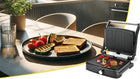 Grill elektryczny opiekacz toster do kanapek panini kebaba rozkładany tacka nominalna