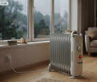 GRZEJNIK OLEJOWY ELEKTRYCZNY DO DOMU ŁAZIENKI POKOJU PRZENOŚNY 1200W 420 mm 400 mm grzewcza biały