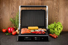 Grill elektryczny opiekacz z regulacją temp 5 programów rozkładany 2200W nominalna