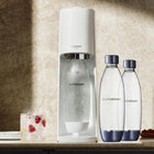 2x butle butelki do saturatora SodaStream Fuse 1l dwupak pojemnik na wodę gazowaną, niebieski, nadaje się do zmywarki