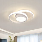 LAMPA SUFITOWA BIAŁA WISZĄCA LED NOWOCZESNA DO SALONU OKRĄGŁA 4500K 32W oświetlenie wewnętrzne z aluminium 2 punkty
