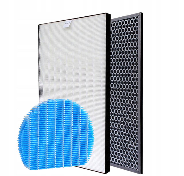 Zestaw filtrów hepa węglowy wody do Sharp KC-D60EUW biały do oczyszczacza powietrza