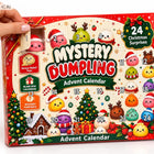 KALENDARZ ADWENTOWY GNIOTKI SQUISHY DUMPLING 24 SZTUKI ŚWIĄTECZNY PREZENT stojący
