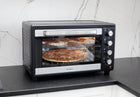 Mini Piekarnik 48l suszarka do grzybów - termoobieg rożno światło 2x szyba 48 l 1800 w czarny