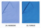 Prześcieradło bez gumki 180x220 bawełniane tradycyjne 100% bawełna kolory płaskie do łóżka, certyfikat oeko-tex