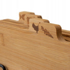 Zestaw deska do krojenia ze stojakiem bambusowe Konighoffer Cedar 4szt prostokątne akcesoria kuchenne 21x29 cm do