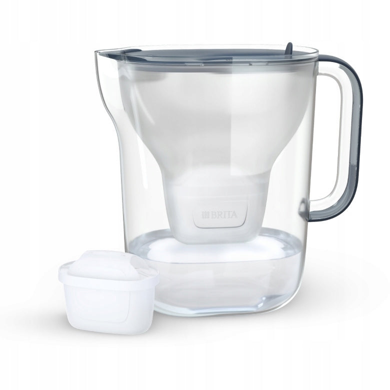 Dzbanek filtrujący brita Style Essential XL 3,6l + 1x wkład maxtra PRO Pure srebrny/szary