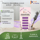 Zapach do odkurzacza Lawendowy Mocne Wkłady zapachowe Pałeczki - Profi&Home aromat do worka, do sprzątania, zestaw 5