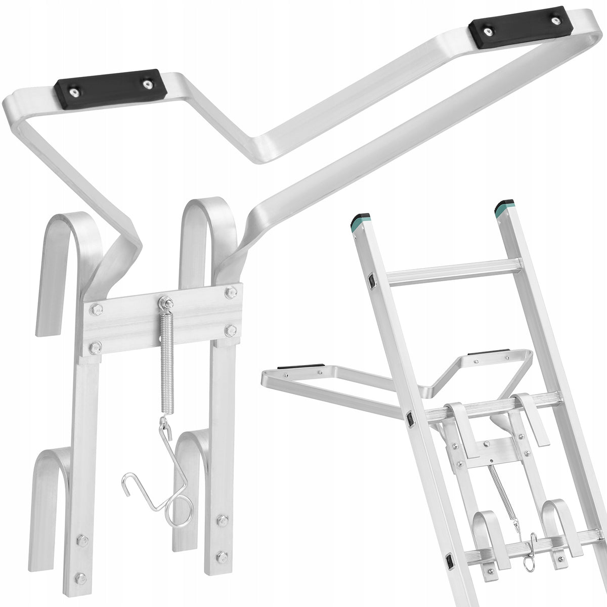 Oparcie do muru drabin Aluminiowe uniwersalne Wielofunkcyjne Higher AKC na ścianę aluminium