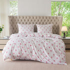 Komplet Pościeli 160x200 z 2 Poszewkami 70x80 w Kokardki pink bows bielizna sypialniana, tekstylia na łóżko, różowy