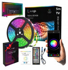 Taśma LED 5m RGB USB 5050 do TV Ledy pilot aplikacja zestaw pamięc koloru podświetlenie ekranu, dekoracyjne
