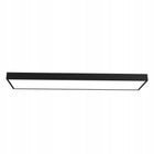 Panel LED Sufitowy Plafon 60W 6300 lm Natynkowy 120 x 30cm premium czarny lampa do biura i salonu, oprawa z neutralną