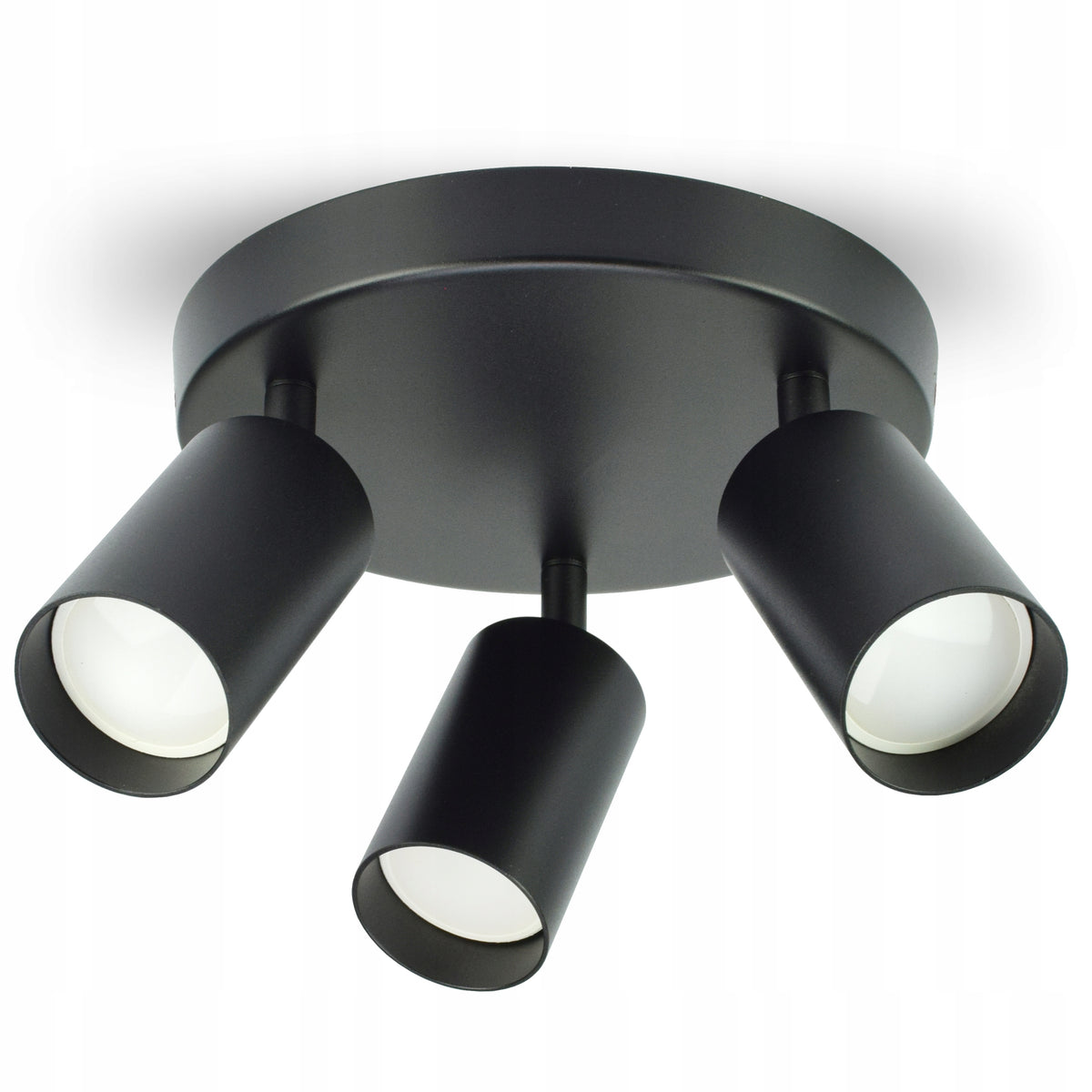Lampa Sufitowa Żyrandol Plafon Tuby Metal SPOT EG3 LED GU10 oprawa do salonu kuchni jadalni 3-punktowa czarna