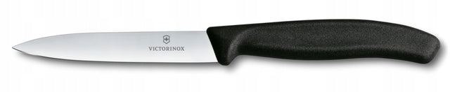 Nóż do warzyw i owoców Victorinox 6.7703 czarny ostry 10 cm nożyk kuchenny, obieranie, stalowe ostrze, plastikowa rękojeść do obierania jarzyn i