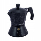 Kawiarka ciśnieniowa 450 ml zaparzacz do kawy espresso indukcja kamille moka aluminiowa czarna kafetiera na 9 filiżanek
