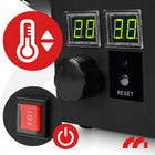 Nagrzewnica gazowa dmuchawa z termostatatem na butlę WĄŻ reduktor LCD 25kW do warsztatu, garażu i hali, ogrzewanie