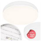 Lampa sufitowa LED biała Plafon okrągły 40cm panel natynkowy do pokoju oświetlenie wnętrz, neutralna barwa światła