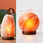 LAMPA SOLNA HIMALAJSKA 3 kg okrągła jonizator powietrza księżyc Luna 14cm