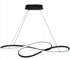 Lampa LED sufitowa wisząca EKO żyrandol LED nowoczesna + pilot czarna oprawa 100 cm zintegrowane źródło światła
