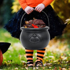 Kociołek wiadereczko wiadro na słodkości halloween czarne czarny pojemnik do cukierków, koszyk cukierków, ozdoba