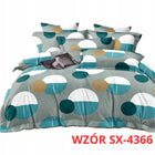 POŚCIEL ANTYALERGICZNA SATYNOWA 220x200 i 2x 70x80 KOMPLET 3 CZĘŚCI WZORY mikrofibra, zamek błyskawiczny, poszewki