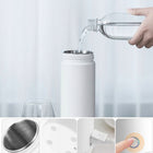 Podróżny czajnik elektryczny 400ml lekki i przenośny do kawy herbaty 0.5 l 300 w biały metal