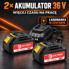 Wiertarka Młotowiertarka Akumulatorowa 2xAkumulator 36V Udarowa Walizka SDS do wiercenia w betonie, otwory do 24 mm