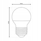 6x Żarówka LED E27 kulka 8W = 60W 4000K Neutralna Barwa CCD 180° lumiled 880 lm do lamp i opraw domowych