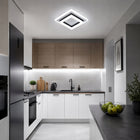 Lampa Sufitowa LED Plafon Czarna Kwadratowa Nowoczesna do Salonu 24W 6500K oprawa z wbudowanym źródłem światła zimna