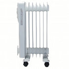 Grzejnik Olejowy Elektryczny Termostat Energooszczędny 1500W 7 Żebrowy Duży 20 mm 55 mm grzewcza biały