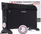 Grzejnik elektryczny konwektorowy Mocny z termostatem Turbo Timer 2000W 580 mm 400 mm grzewcza czarny