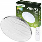 Plafon LED Lampa Sufitowa Natynkowa 48W IP44 CCT 38cm + pilot NIE mruga okrągła biała oprawa do łazienki ze zmienną