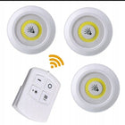 Lampka LED COB samoprzylepna na baterie dotykowa oświetlenie punktowe do szafy, schodów, korytarza, kuchni i łazienki