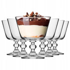 Pucharki do deserów 480ml Krista KROSNO czarki na lody 6szt zestaw komplet szklane salaterki bezbarwne, mycie w zmywarce