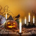 HALLOWEEN PŁYWAJĄCE ŚWIECZKI Z RÓŻDŻKĄ 12 SZT MAGICZNYCH ŚWIECZEK WISZĄCYCH dekoracja na imprezę tematyczną, ozdoba