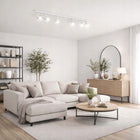 Lampa Sufitowa LED Szyna REGULOWANA BIAŁA 6x GU10 Listwa LOFT Nowoczesna reflektory, oświetlenie punktowe do salonu