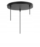 LAMPA WISZĄCA SUFITOWA DREWNIANA ŻYRANDOL POTRÓJNA REGULOWANA 3 KLOSZE oprawa do kuchni salonu jadalni, 3x E27, do 60 W