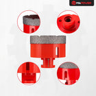 OTWORNICA DIAMENTOWA KORONKA DO GRESU PŁYTEK ZESTAW OTWORNIC 6-68MM+ADAPTER wiertło beton cegła ceramika kamień stal