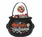 KOCIOŁ KOCIOŁEK WIADRO NA SŁODYCZE HAPPY HALLOWEEN DYNIA DUSZEK pojemnik cukierkowy, koszyczek łakoci, akcesorium