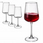 Zestaw kieliszków rosso 540ml 4 szt duże eleganckie do wina do wody ryfle