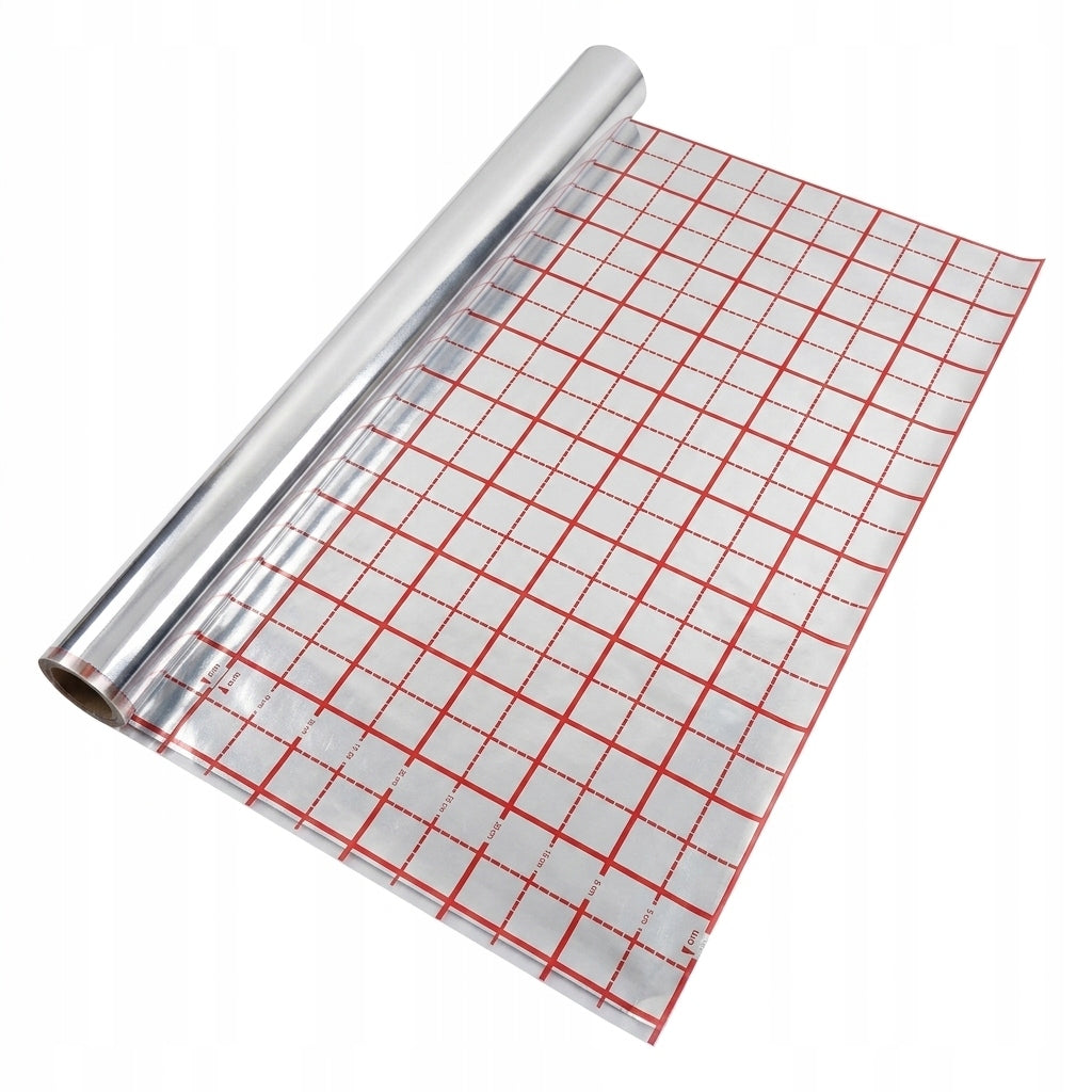 folia do podłogówki 180 mik, produkt polski, 50 m, gruba wodne 102 cm 0 W/m²