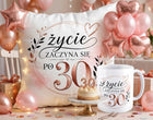 Zestaw poduszka + kubek prezent 30 urodziny dla solenizanta, ozdoba wnętrza, pamiątka okolicznościowa