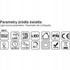 Kinkiet Lampa LED amber chrom łazienkowy na lustro szafkę 2w1 biała ciepła oprawa oświetleniowa do umywalki 30 cm 4,5 w