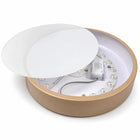 Plafon Natynkowy LED 30cm Okrągły Kaszmir 30W 4000K 2400lm lampa sufitowa beżowa do salonu, neutralna barwa światła