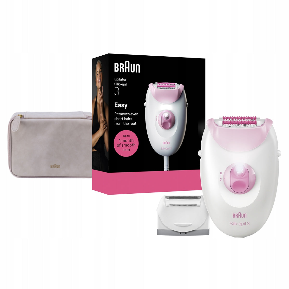 Braun Silk epil 3, Przewodowy Depilator, urządzenie do depilacji +